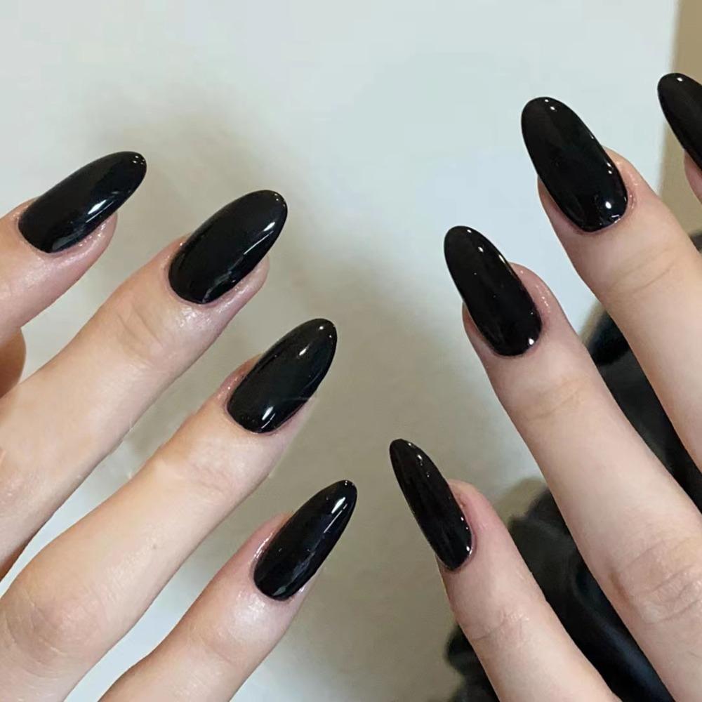 Носимые Маникюрные Миндальные Накладные Ногти День Святого Валентина Типсы Съемные Накладные Ногти Девушка