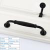 Solid Modern Simple Furniture Hardware Accessories Drawer Cabinet Door Handle American Black Cabinet Wardrobe Single Hole Knobs