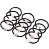 Черные женские парикмахерские инструменты аксессуары для волос резинка для волос новые 10 шт простые головные уборы веревка для волос повязка для волос кольцо для волос ювелирные изделия аксессуары