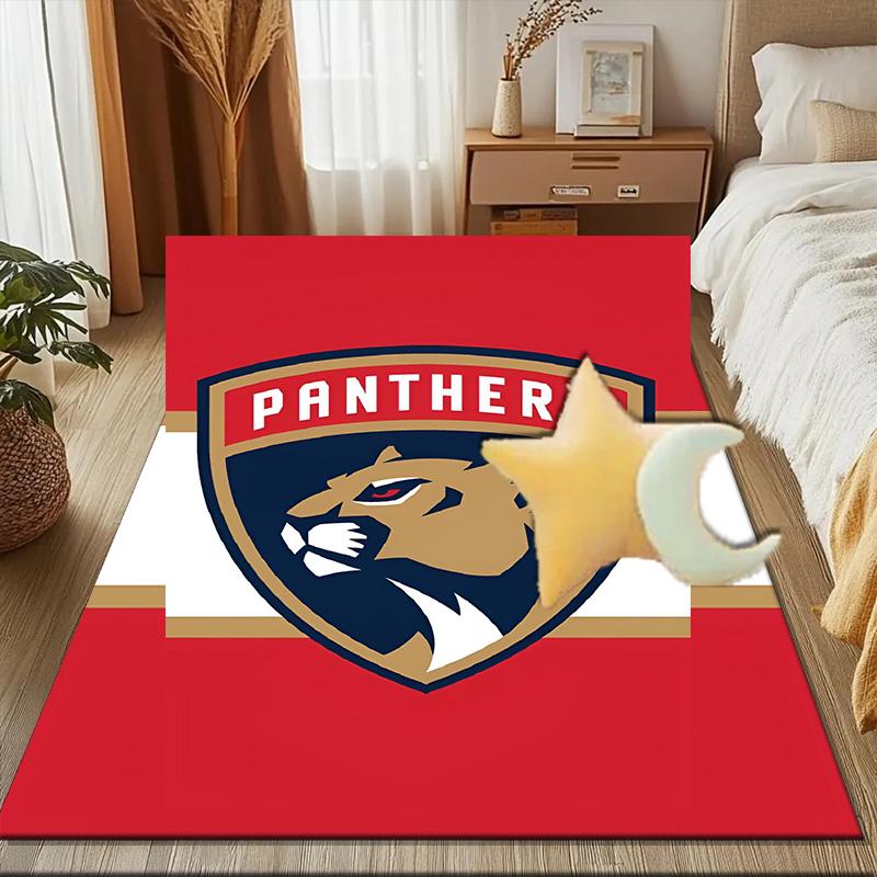 Коврик для пола с командным духом Panthers для гостиной, игровых комнат, офиса, спальни, офисный коврик для пола, игривый дизайн, рождественские подарки для фанатов