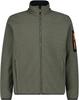 Куртка мужская CMP Fleece Jacquard-Knit-Tech Jacket (38H2237) оливковая