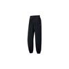 Li Ning Womens Fitness Series Reflective Solid Color Casual Jogger Pants Women Bottoms Black AKLT544-3