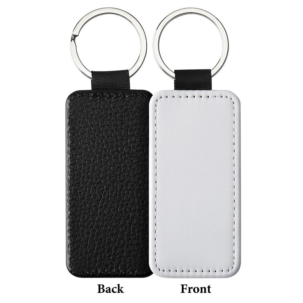 DIY Dye Sublimation Blanks Keychain Creative Double Sides Blank ID Tags Keyring Backpack Decor