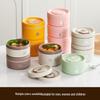 Набор compartmentalized bento box Ru Han с столовыми приборами из нержавеющей стали 304