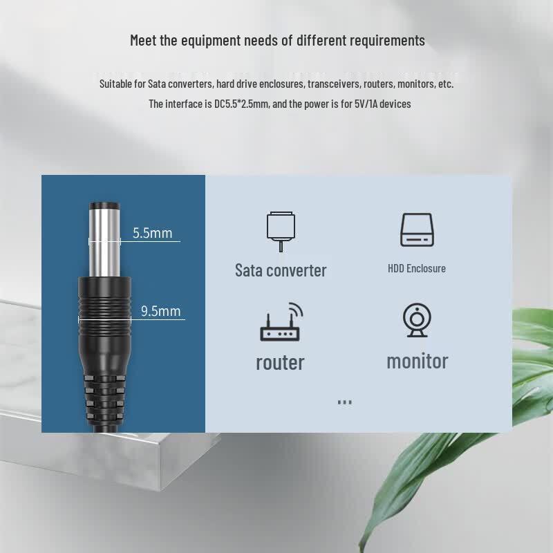 ZHONG TIAN HITECH Fiber Optic Transceiver Power Adapter 5V 1A