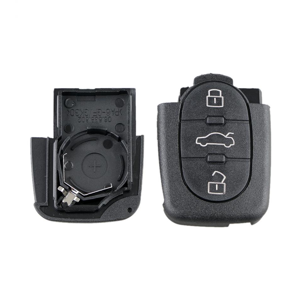 3 кнопки автомобильный брелок Замена корпуса с лезвием HAA откидная складная дистанционная крышка подходит для A2 A3 A4 A6 A8 TT