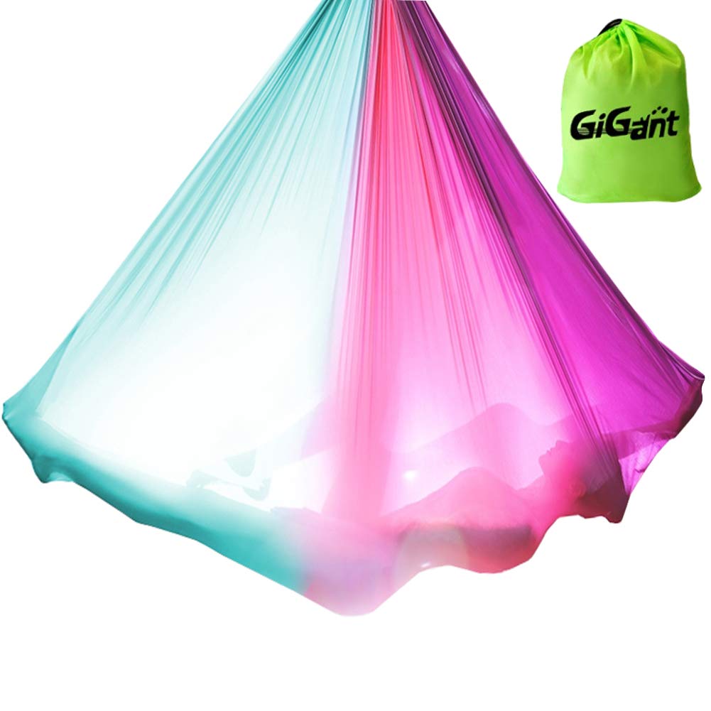 GiGant Aerial Yoga Dedicated 5m x Гамак Ткань Только одиночные упражнения Aerial Yoga Aero Yoga (гигант) 2,8 м Антигравитация (Ягодные конфеты)