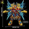 Конструктор HUIQIBAO SunWuKong Warrior Mech Robot Building Blocks MOC в стиле шинуазри, фигурка, детский строительный набор для создания города.