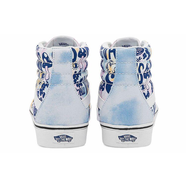 Vans Sk8 Pastel Tie Dye Comfycush High Top Skate Shoes Women Sneakers White Blue VN0A7TNOB1Y