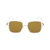 GUCCI Eyewear Square Frame Sunglasses Women's Gold