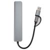7 в 1 USB Type C Хаб Алюминиевый сплав 5 USB портов 2 порта Type C Адаптер для телефонов Компьютеров Планшетов Ноутбуков