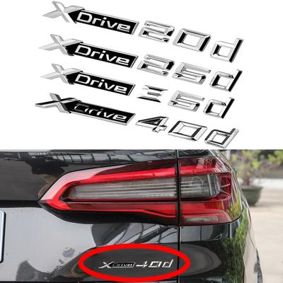 Эмблема Автомобиля Наклейка Значок Логотип Xdrive 20d 25d 35d 40d 50d Подходит Для F15 F16 F25 F26 F85 E83 E71 X3 X4 X5 X6 M5 Автоаксессуары