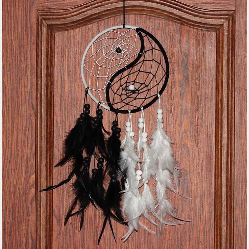 Indian Dream Catcher Car Accessories Yin Yang Tai Chi Dream Catcher Home Decoration Accessories Dream Catcher Pendant Multiple
