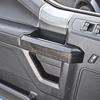 2pcs Door Handle Decor Cover Trim For Ford F150 15- 2Door Black Wood Grain