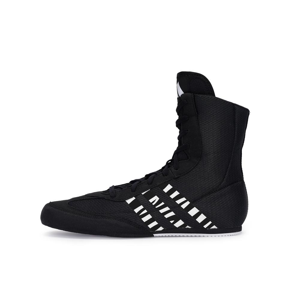 adidas Боксерские кроссовки Hog 2.0 Устойчивые к истиранию Высокие Тренировочные Обувь Унисекс Угольно-черный Белый FX0561(Team80-S-BOX)