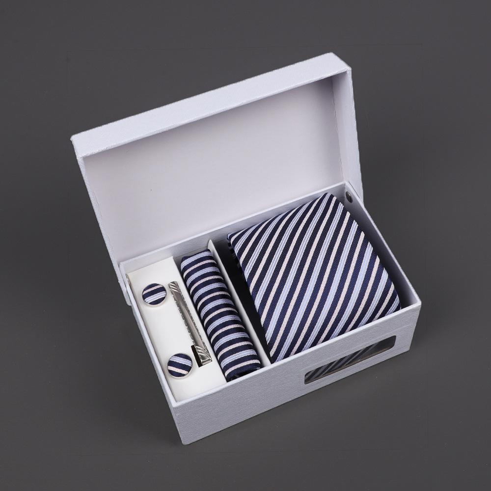 2025 Men'S Tie Premium Gift Box Jacquard Embroidered Tie Tie Logo Making