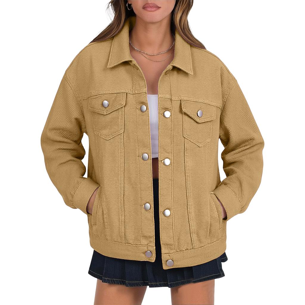 Стильная женская джинсовая куртка, повседневная и универсальная, в расслабленном стиле бойфренда.