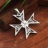 Designer Handmade Maltese Cross Pendant 925 Sterling Silver Fine Jewelry