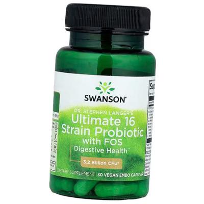Пробиотики в капсулах, Ultimate 16 Strain Probiotic with FOS, 30вегкапс (69280004)