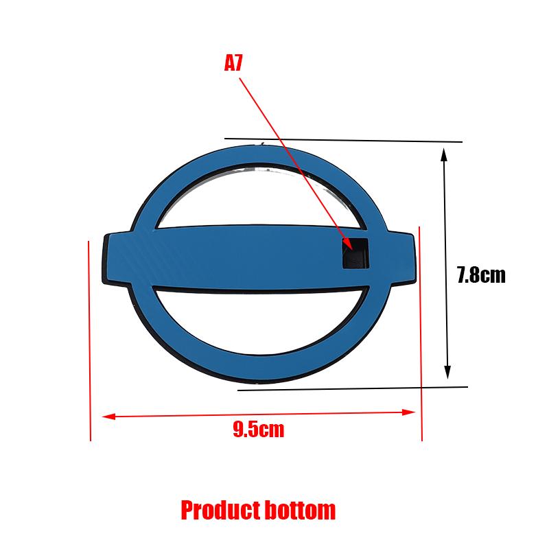 1pcs 3D Nissan newest ABS Car Front logo Front grill Rear Bumper tail door trunk car rear Emblem sticker styling Accessories