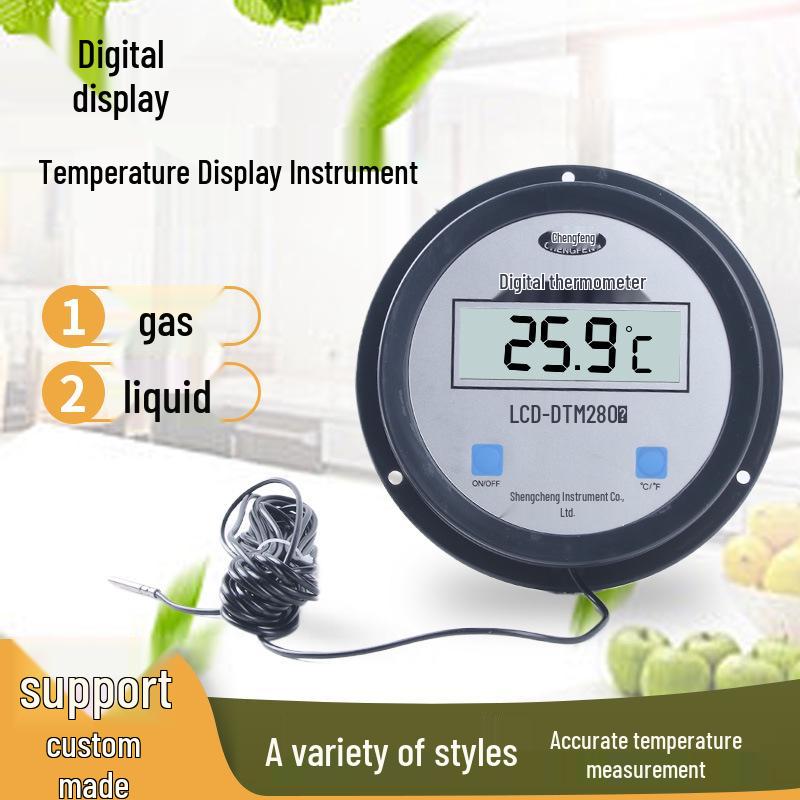 Высокоточный цифровой термометр с зондом для промышленных котлов и аквакультурных резервуаров