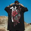 T-Shirts For Men 3d Japanese Ghost Warrior Print Man T-Shirt Hip Hop Tees Oversized T Shirt Men Clothes Vintage Street Tops 2024