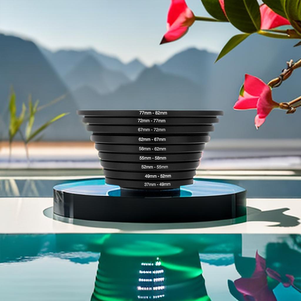 Набор из 18 шт. повышающих / понижающих переходных колец для объектива Металлическое переходное кольцо для фильтра 37-82 мм 82-37 мм Крепление