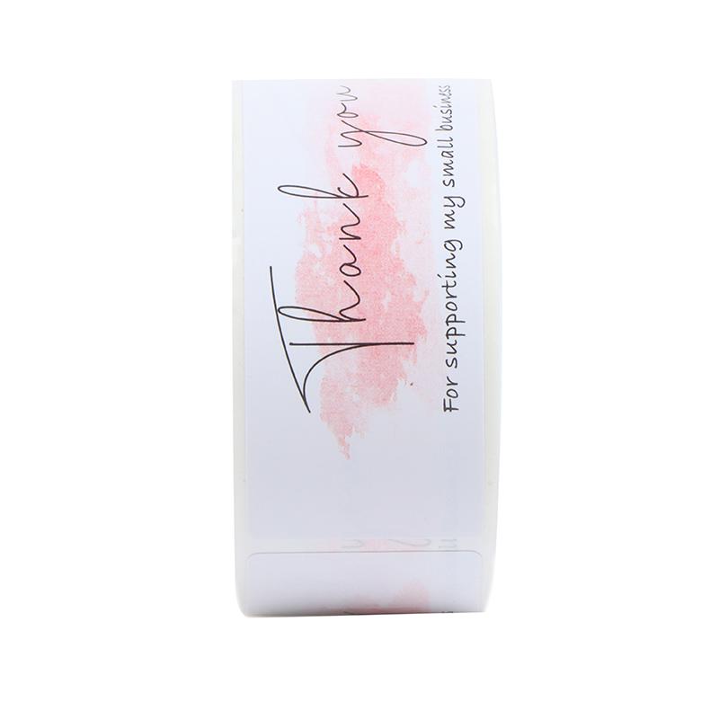 120Pcs/Roll Thank You Stickers Small Business Sticker Adhesive Wrapping Labels