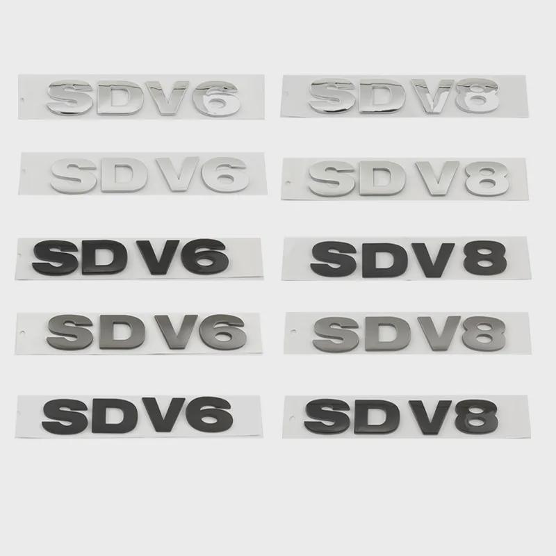 3D ABS Chrome Letters Logo Car Rear Trunk Emblem Badge Stickers for La-nd Ro-ver Dis-covery Ra-nge Rov-er D-efender Accessories