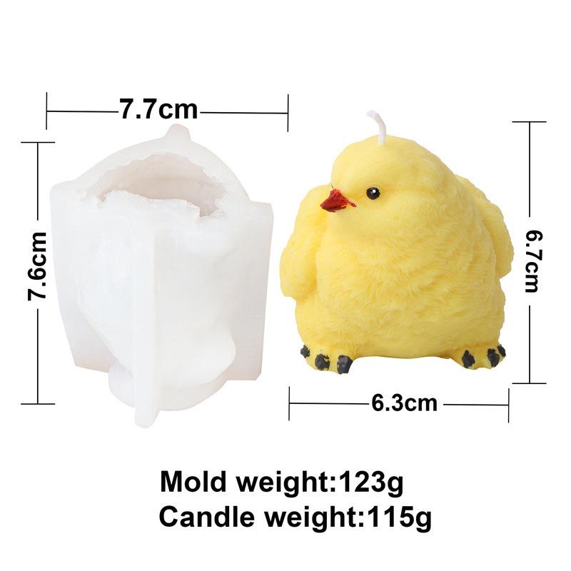 Милый мультяшный цыпленок силиконовые формы для свечей своими руками мини-животное мыло ароматерапия гипс изготовление домашнего декора поделки