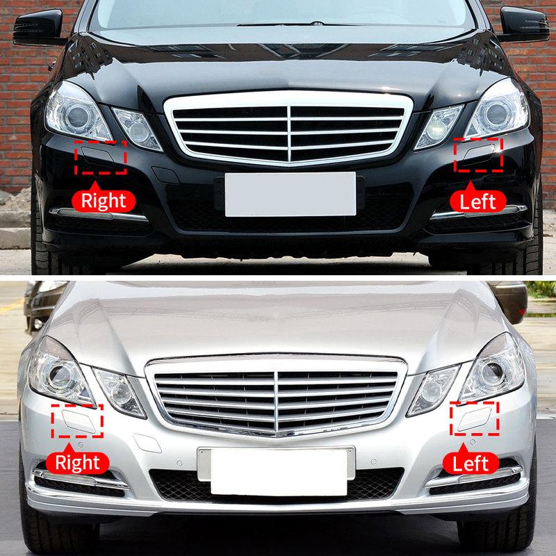 Car Front Bumper Headlight Washer Spray Cover Cap Accessory Replacement For Mercedes Benz E Class W212 E200 E260 E300 2128600108