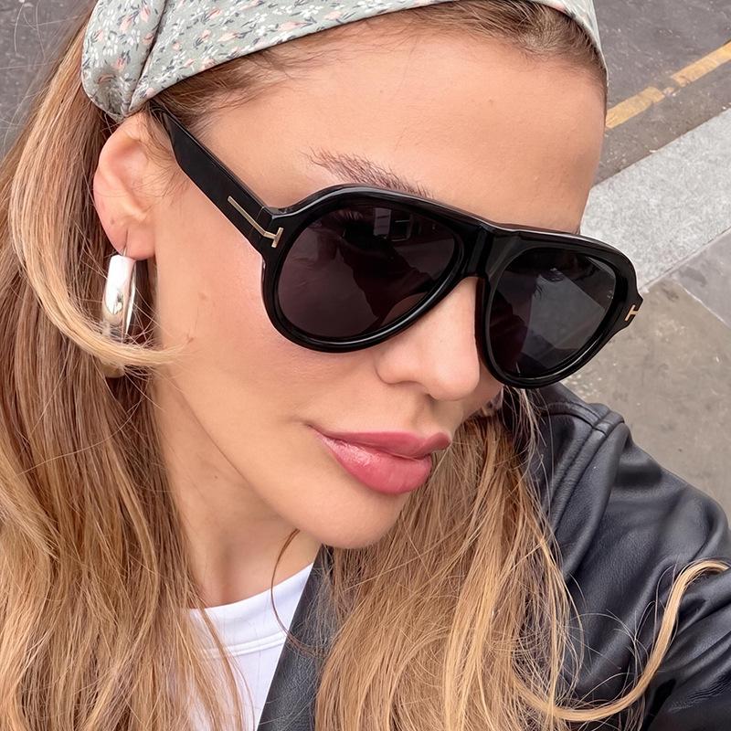 T-toad sunglasses European and American personalized pilot sunglasses women's advanced sunshade sunglasses trend