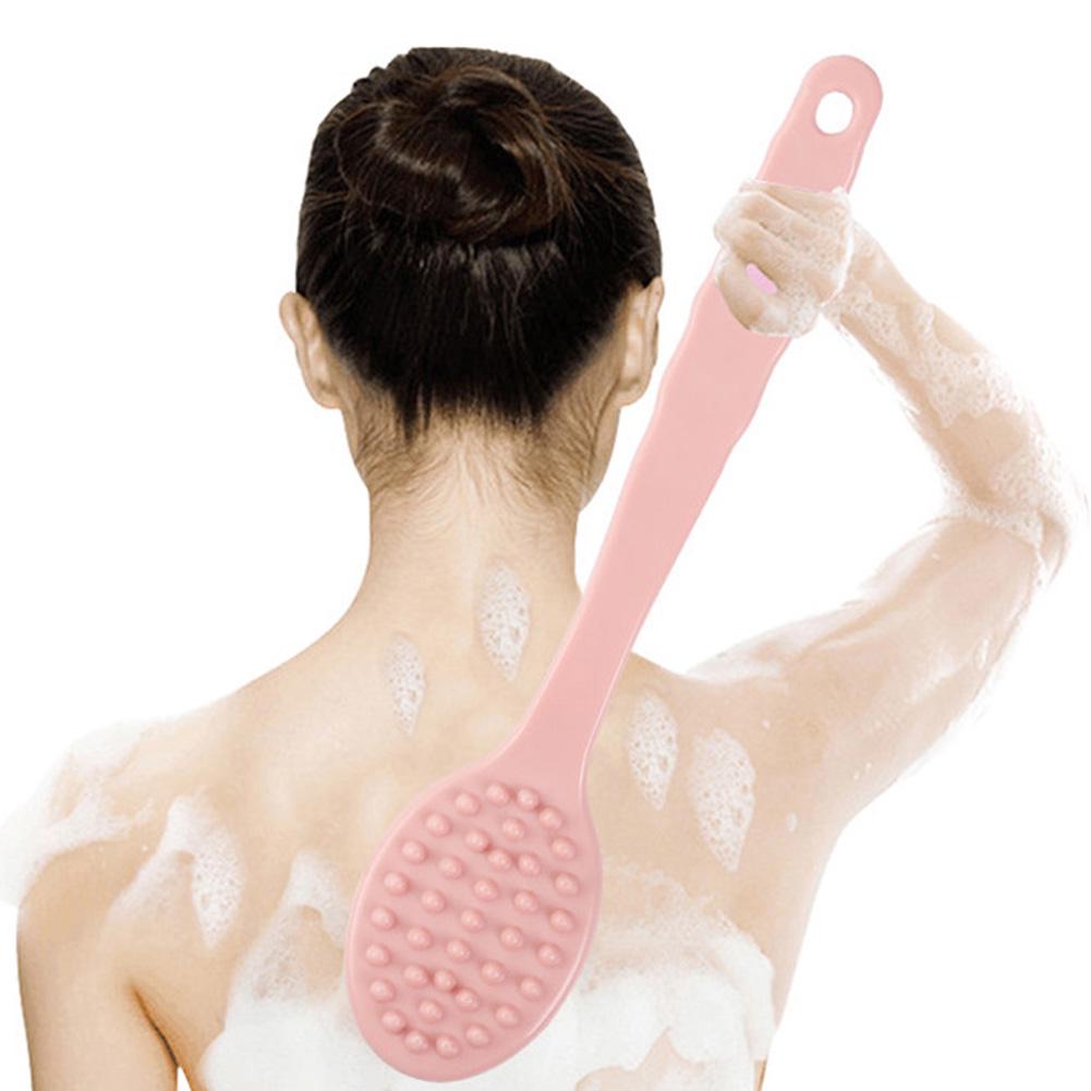 Exfoliating Brush Body Manual Long Handle SPA Bath Shower Back Massage Scrubber