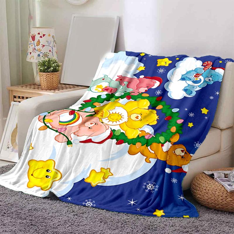 1Pc Christmas Bears Sky Blanket Soft And Comfortable Casual Warm Camping Travel Christmas Halloween Gift M921138
