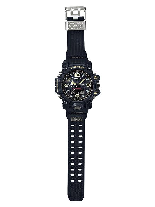 Casio Мужские кварцевые часы GWG-1000-1A из нержавеющей стали, водонепроницаемые до 200 м, ударопрочные, цифровые