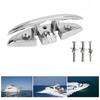 Pack of 1 Long lasting Stainless Steel bending Cleat Rust Resistant Marine Grade for Yachts Kayaks quick mount