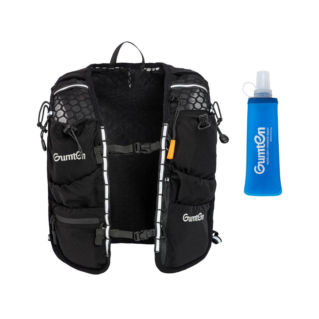 Lightweight Hydration Backpack Running Hydration Vest Hydro Water Daypack for Cycling Hiking Rave with 250ML Water Flask