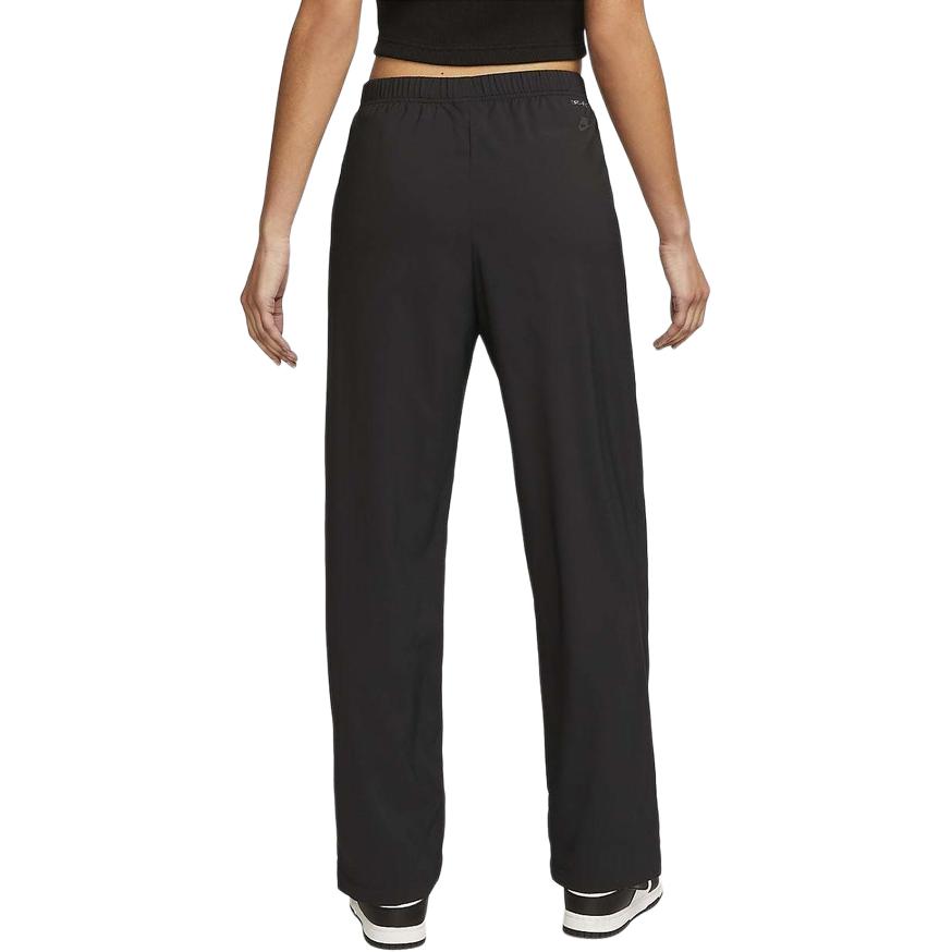 Nike Спортивные брюки Dri-Fit Tech Pack, однотонные, с высокой талией, прямые, повседневные, женские, черные DM6505-010