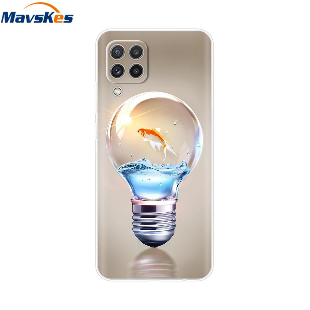 Чехол для Samsung Galaxy A12 Мягкий силиконовый чехол Модный расписной мягкий чехол для телефона Чехол для Samsung Galaxy A12 A 12 Чехол Бампер