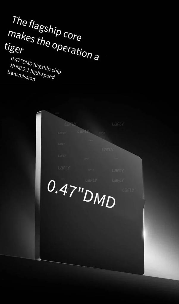 JMGO N1S Portable Triple Laser Projector - 4K UHD, 120Hz, 1200CVIA, for Home Theater & Outdoor Gaming