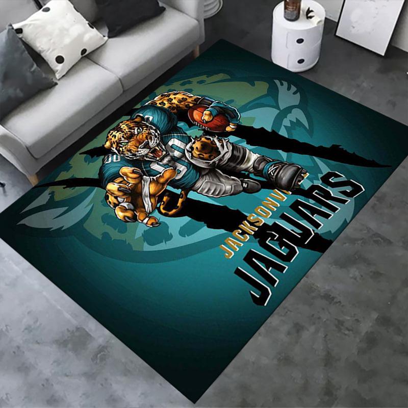 Ковер Jacksonville Jaguars для гостиной, спальни, дома, дивана, игровая нескользящая напольная подстилка для детей