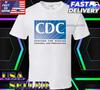 Новая футболка с логотипом CDC, смешная американская футболка USA, унисекс, размеры S-5XL
