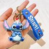 1/6pcs Lilo & Stitch Toys Keychian Anime Stitch Cartoon Keychain Sweet Angel Keychians Women Car Keyring Girl Birthday Gift