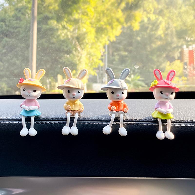 4 шт./компл. маленькие подвесные ножки кролика украшение для салона автомобиля настольное украшение