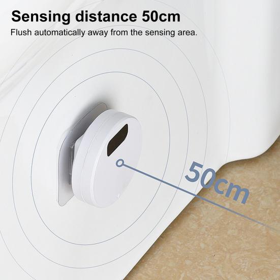 Toilet Sensor Flusher Kit Hands-Free 0.25S Induction Flush Switch Smart Toilet Flusher with IPX5 Waterproof
