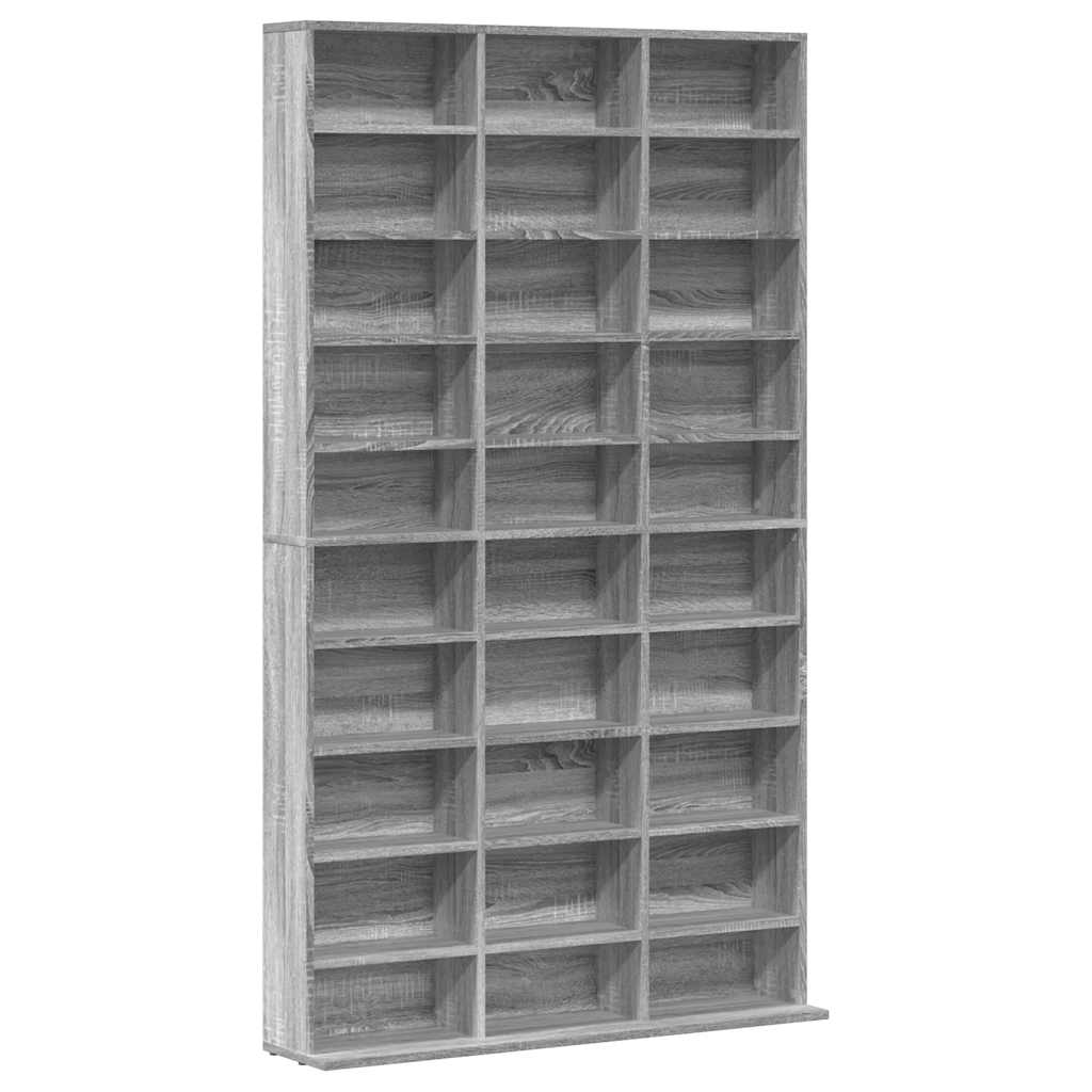 CD Shelf Gray Sonoma 102 x 23 x 177.5 cm Particleboard