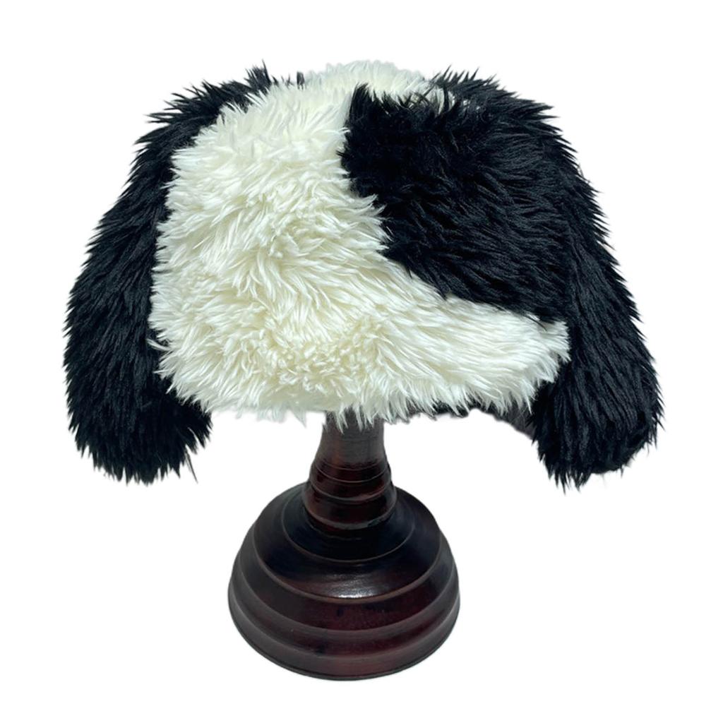 Cute Woollike Plush Long Ears Beanie Womens Lady Girl Headgear Caps Christmas Hats Faux Furs Beanie Hat Pullover Cap