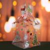 10PCS PVC Transparent Candy Box Christmas Decoration Gift Box and Packaging Santa Claus Snowman Elk Reindeer Candy Apple Boxes