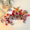 4 шт. Рождественские украшения плюшевый снеговик Санта лось медведь кукла фигурка зимние подвесные украшения для рождественской елки домашний декор