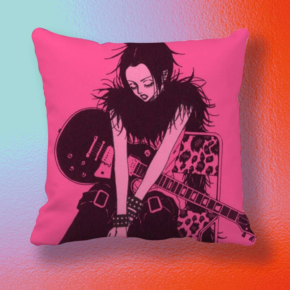Anime Cool Nana OOsaki Line Doublesided printed pillow cover Solid color minimalist pillowcase fits all bedroom styles